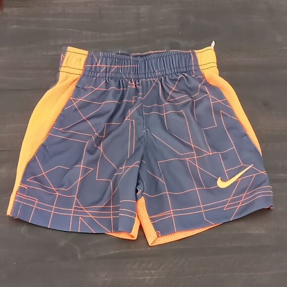 Nike little boy's shorts size 2T Dri-Fit orange and gray - Picture 1 of 4